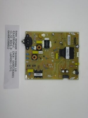 Блок питания телевизора LG 43LK5910PLC  (PCB: EAX67264001 (1.5) REV1.0  LGP43DJ-17F1  EAY64530001)